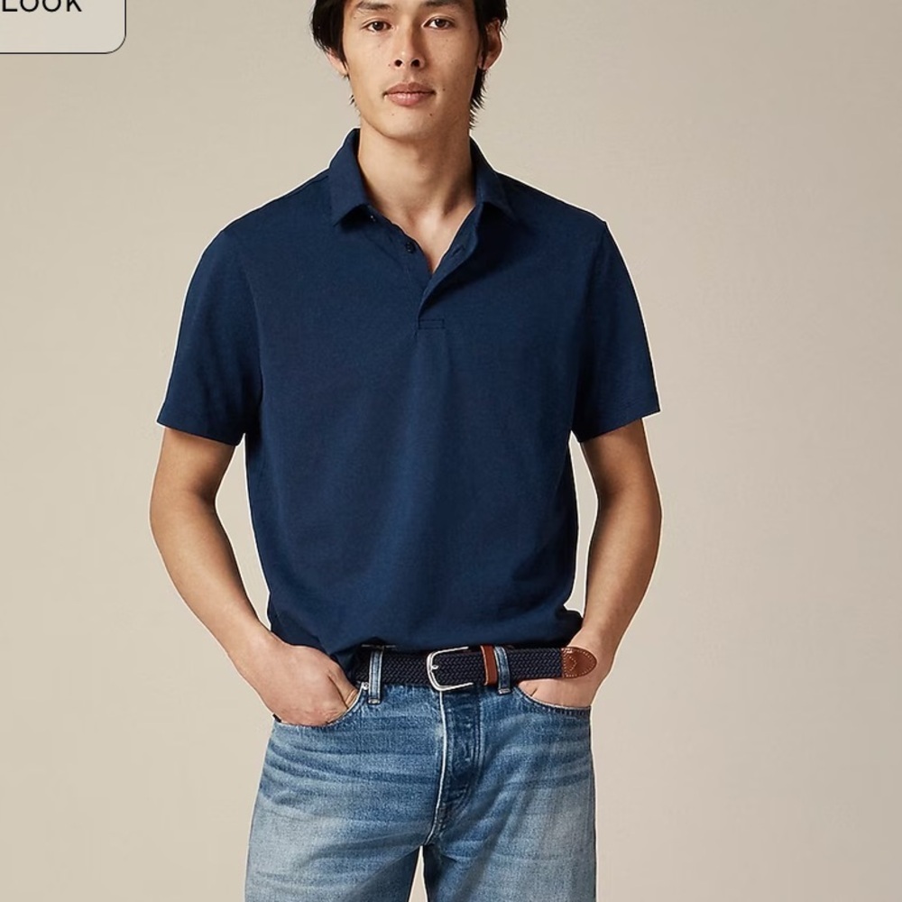 J crew evening sky Performance piqué polo shirt - Picture 2 of 5